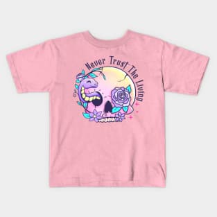 Hot goth Never trust the living Kids T-Shirt